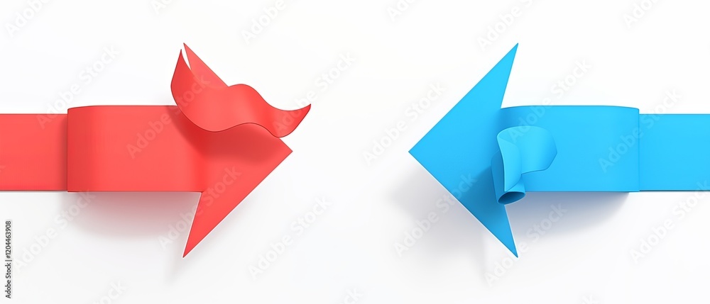 Red and Blue Arrows Pointing Left or Right Red and Blue Arrows Pointing Left or Right