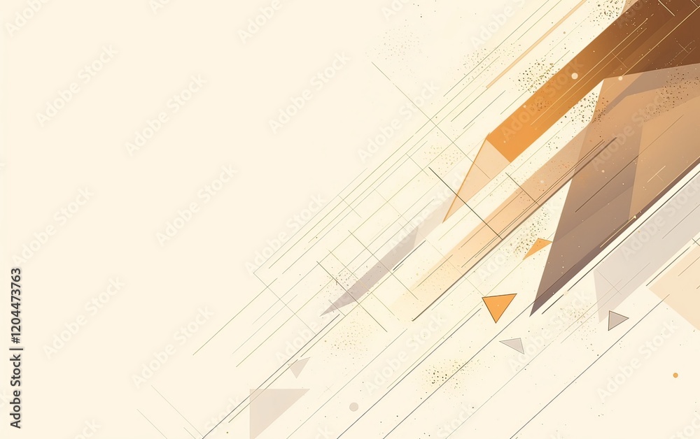 Abstract Vector Background with Geometric Shapes in White and Brown Colors Abstract Vector Background with Geometric Shapes in White and Brown Colors