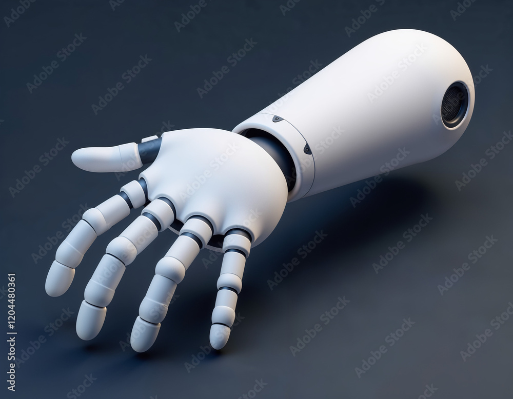 3D Bionic Prosthetic Design, Advanced Medical Technology, Digital Mechanical Limb Visualization 3D Bionic Prosthetic Design, Advanced Medical Technology, Digital Mechanical Limb Visualization