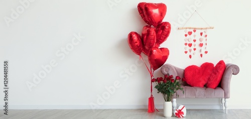 Stylish armchair with heart...