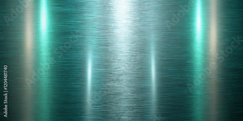 Shiny teal metallic texture with vertical light streaks