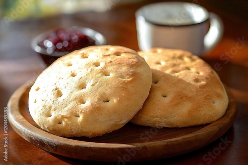 Traditional Chilean Hallulla Bread Rolls photo