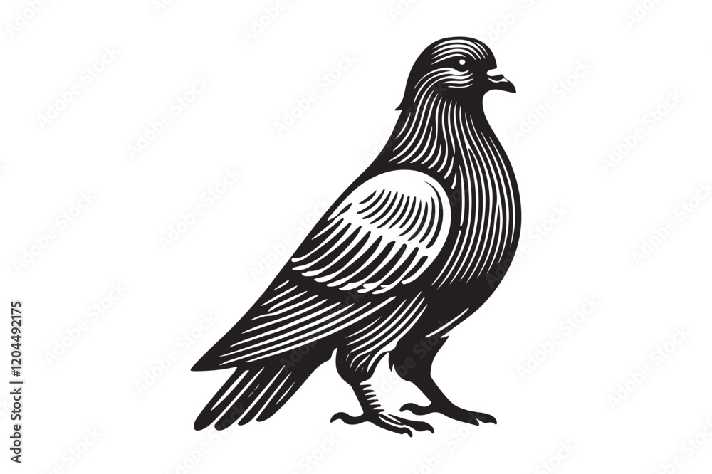Fototapeta premium Pigeon Silhouette