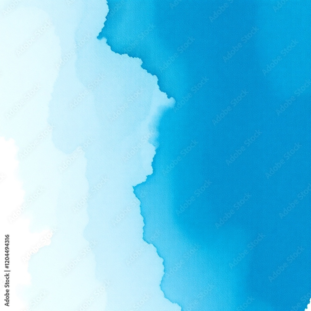 Obraz premium Abstract watercolor background, blue azure turquoise.