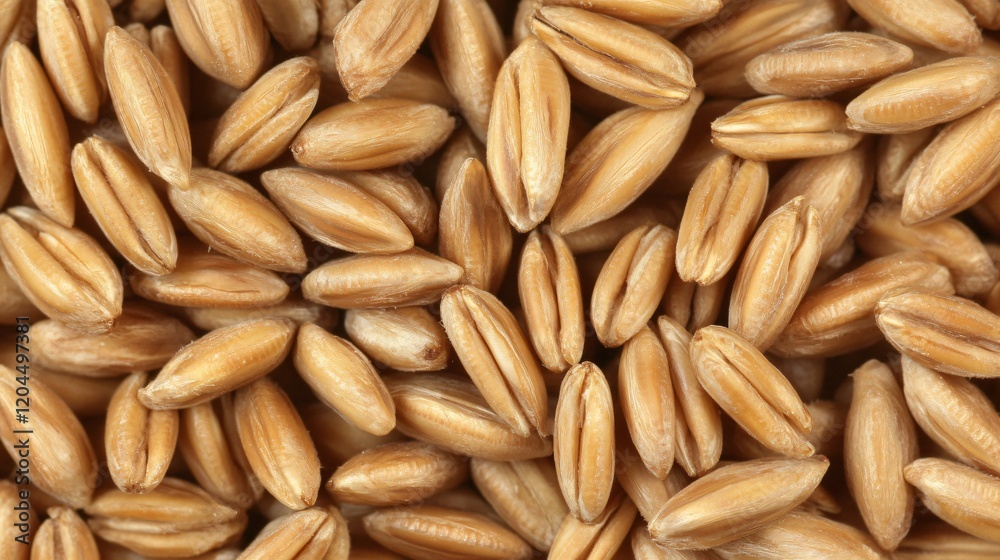 Close-up of Organic Spelt Grains Background Texture Close-up of Organic Spelt Grains Background Texture
