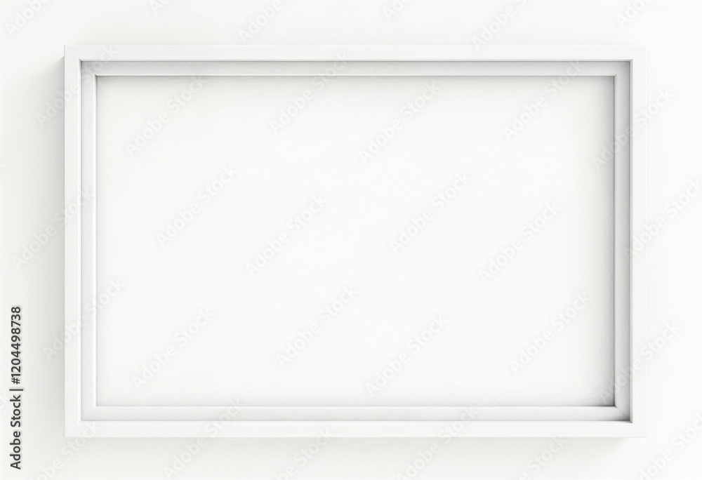 white frame on a wall white frame on a wall