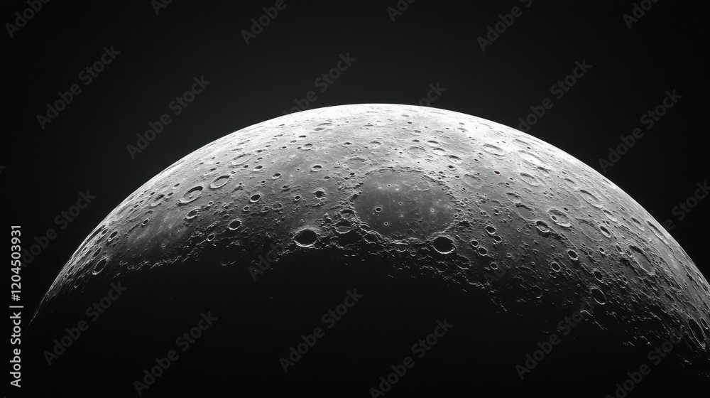 Obraz premium Stunning full moon against dark background