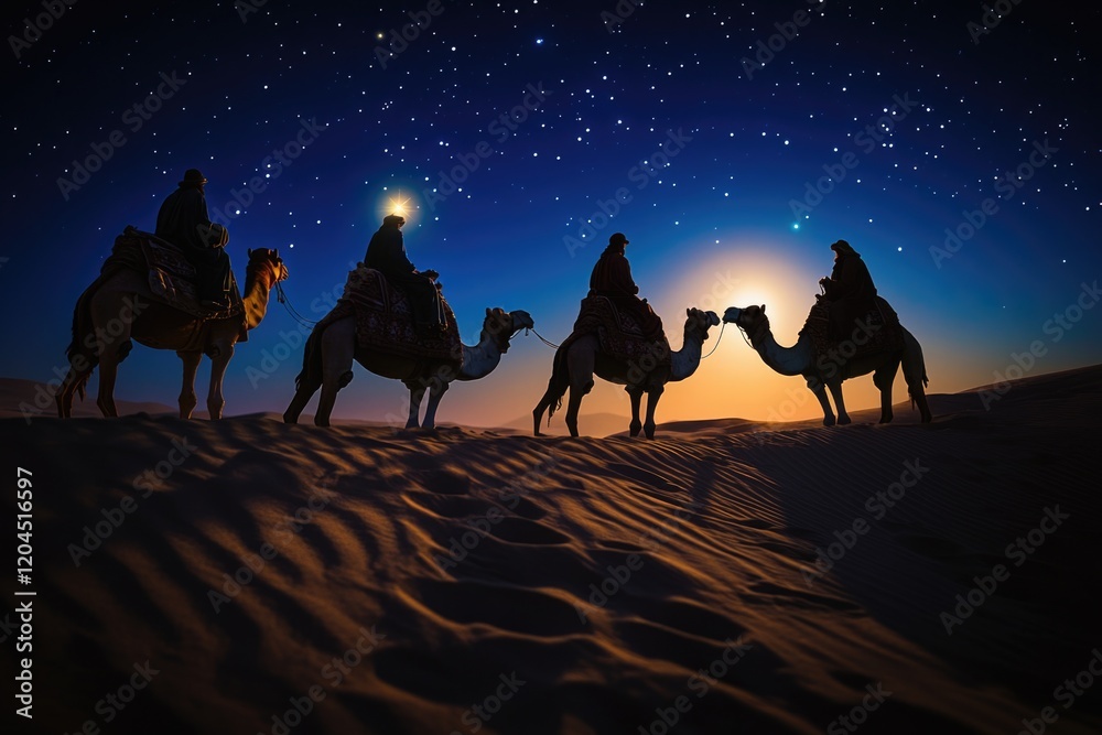Group of people ride camelbacks in sandy terrain, perfect for travel or adventure stock photos Group of people ride camelbacks in sandy terrain, perfect for travel or adventure stock photos
