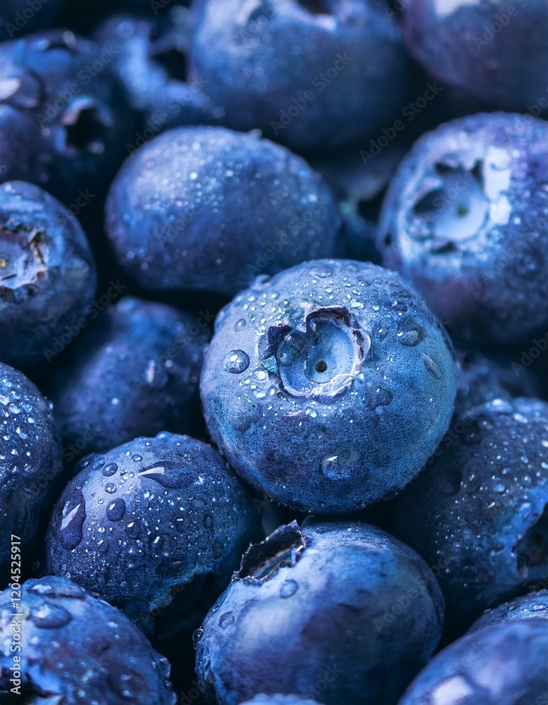 Water drops on ripe sweet blueberry. Fresh blueberries background with copy space for your text. Vegan and vegetarian concept. Macro texture of blueberry berries.Texture blueberry berries close up Water drops on ripe sweet blueberry. Fresh blueberries background with copy space for your text. Vegan and vegetarian concept. Macro texture of blueberry berries.Texture blueberry berries close up