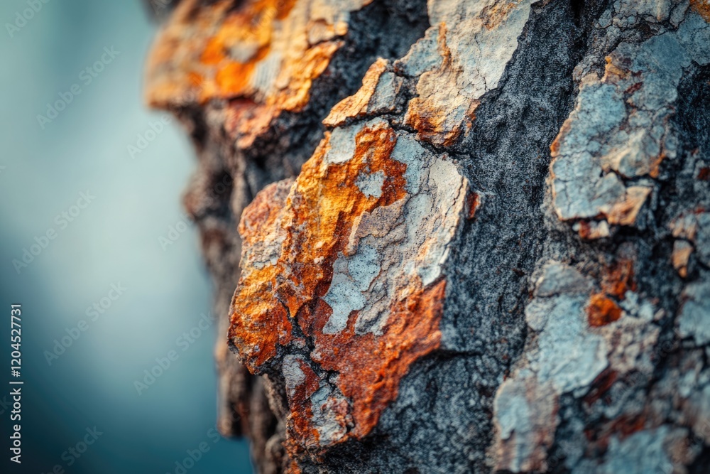 Close-up of tree bark showing textured surface with orange and gray tones, revealing natural detail and age. Close-up of tree bark showing textured surface with orange and gray tones, revealing natural detail and age.