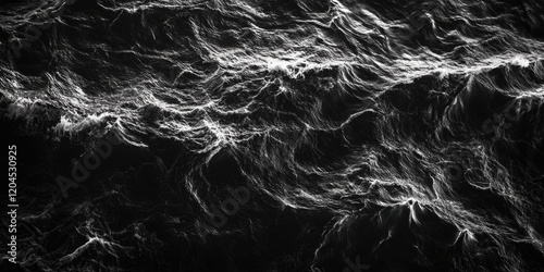 A serene and peaceful black and white image of a body of water