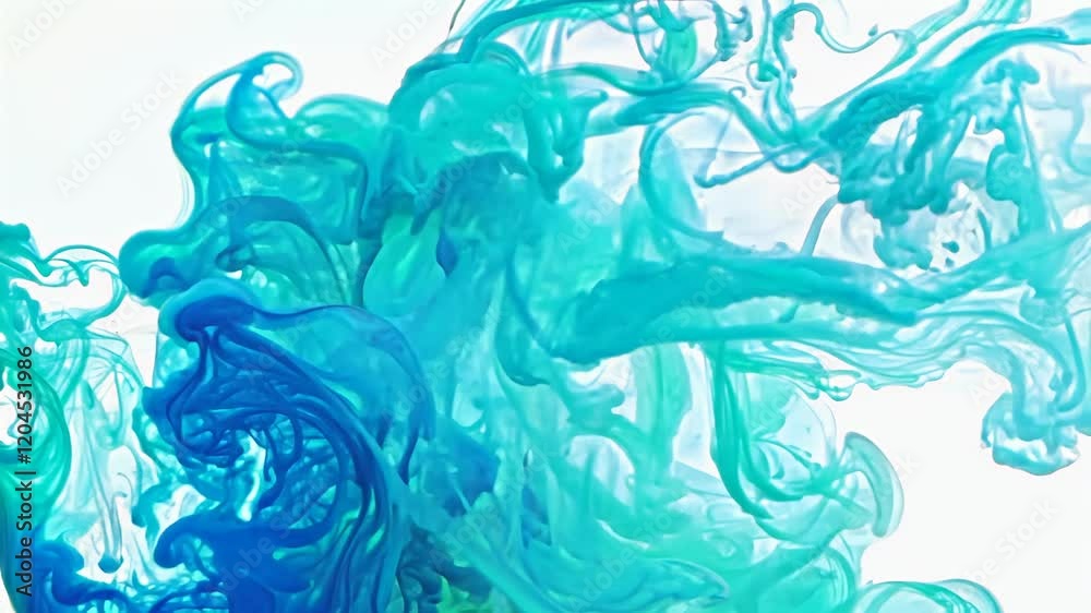 green design water cloud background abstract blue ink background green colours dye explode smoke spray splash abstract chemical cloud colourful explosive burst design effect explosion space motion
