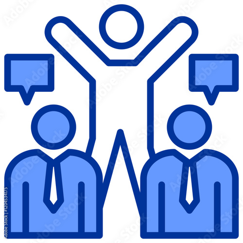 Sales and Job Activity Mixed Blue Icon