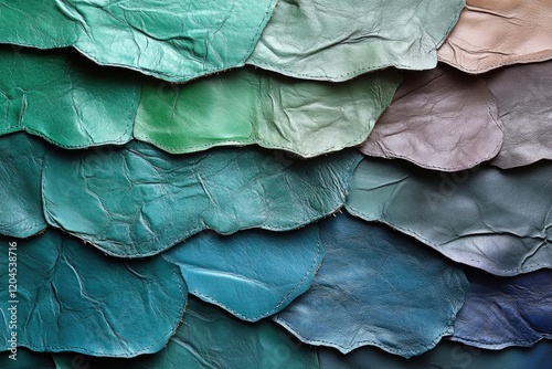 Wallpaper Mural A close-up view of various colored leathers arranged together Torontodigital.ca