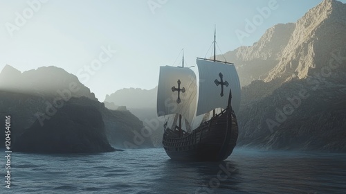 The MAGELLAN armada's flagship, the NAO VICTORIA, is a scientific 3D-reconstruction of Spanish galleons from the start of the 16th century, embarking on a global circumnavigation