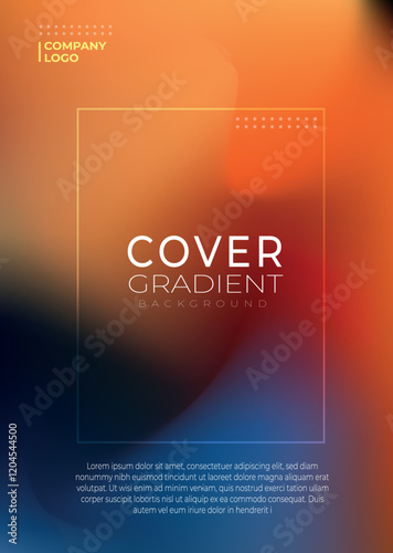 Vibrant abstract gradient background with a professional modern layout, featuring smooth color transitions in red, orange, and blue hues, ideal for branding, presentations, and design projects.