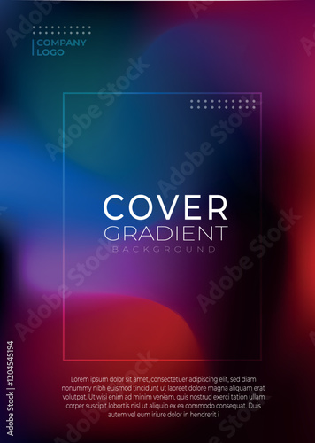 Vibrant abstract gradient background with a professional modern layout, featuring smooth color transitions in red, orange, and blue hues, ideal for branding, presentations, and design projects.