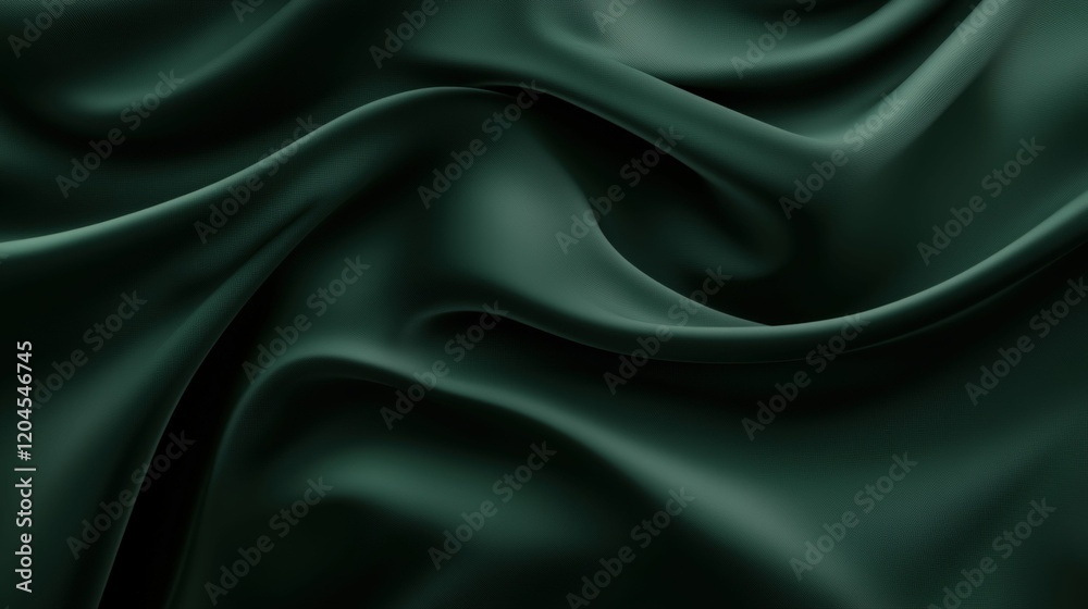 Obraz premium Abstract dark green fractal pattern with organic flow for unique design use