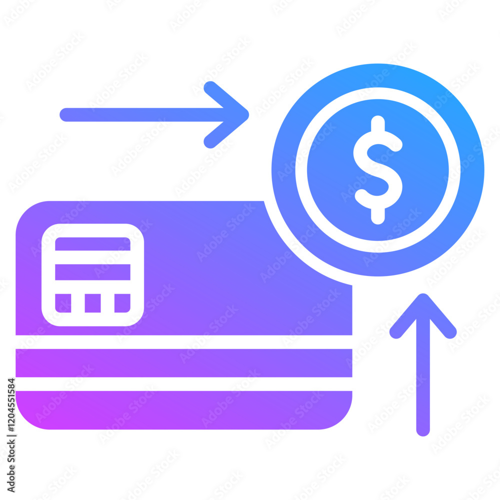 Financial Production Partners Glyph Gradient Icon Financial Production Partners Glyph Gradient Icon
