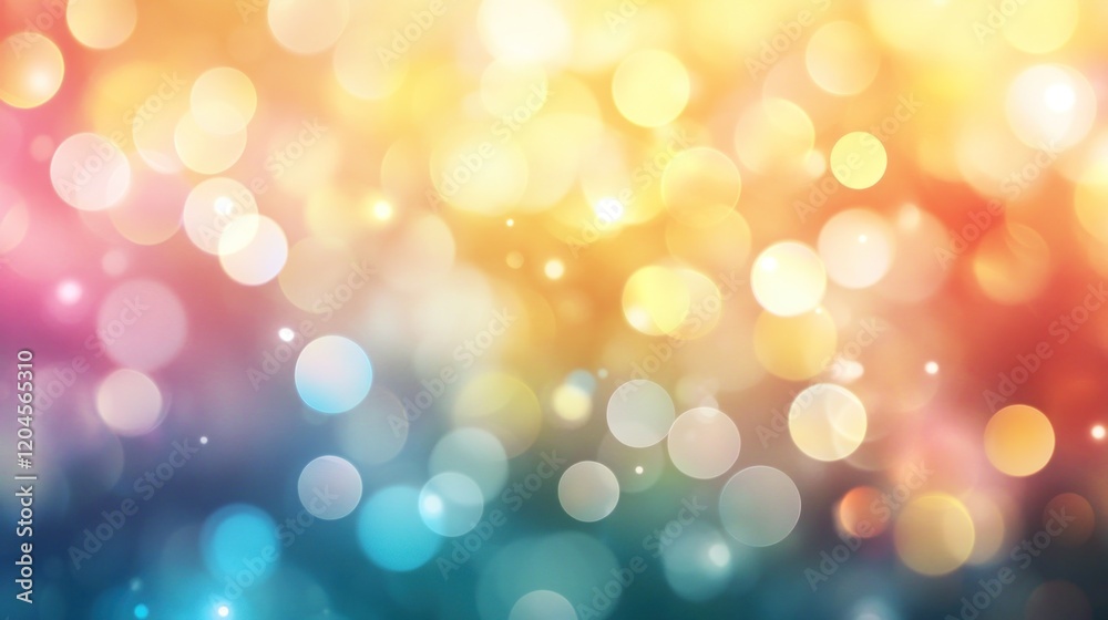 Fototapeta premium Abstract colorful bokeh background with blurred lights.