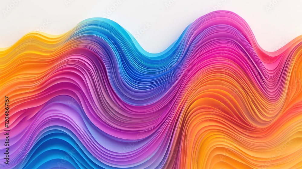 Abstract colorful wavy background. (2) Abstract colorful wavy background. (2)