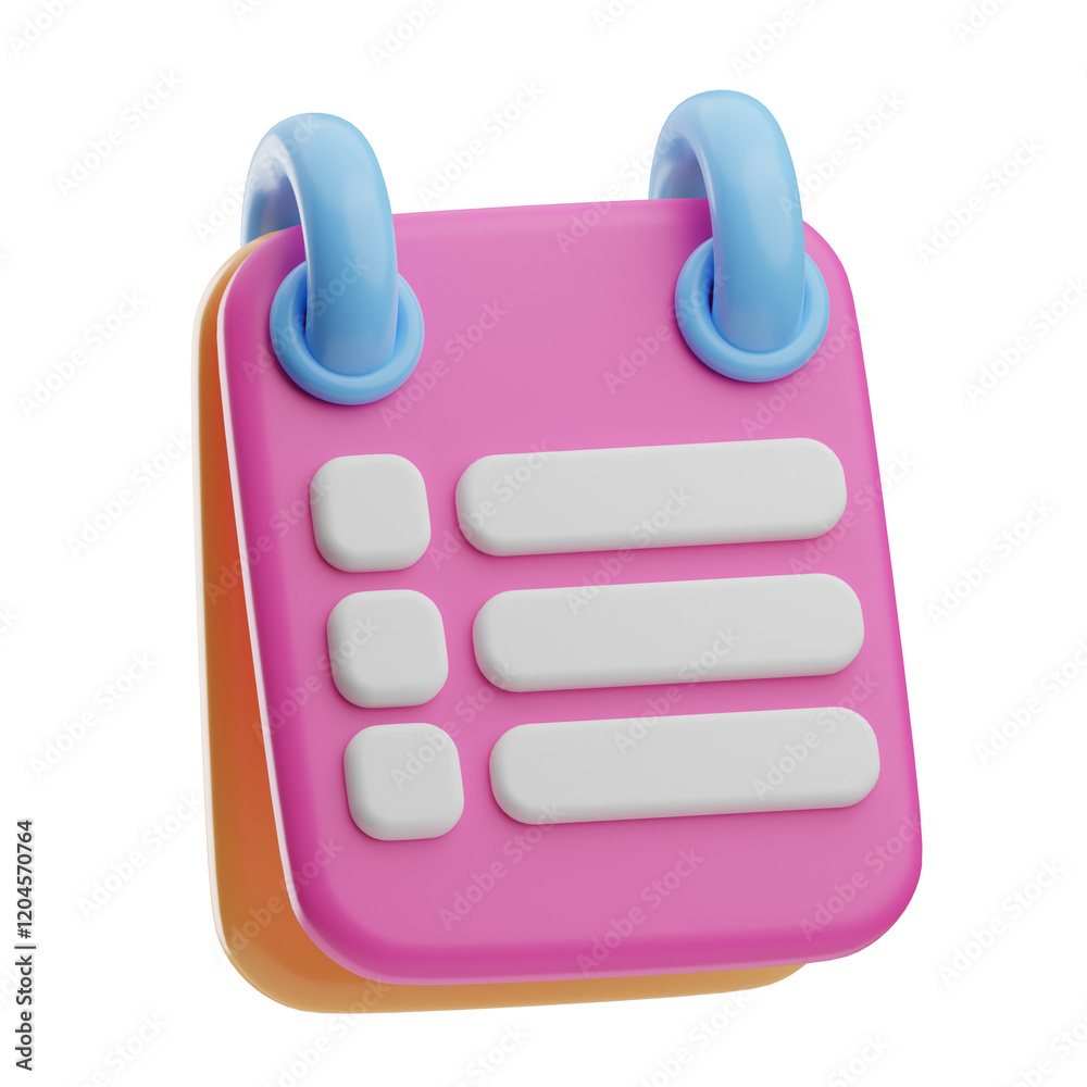 Colorful Magnetic Notepad with Ring Bindings Colorful Magnetic Notepad with Ring Bindings
