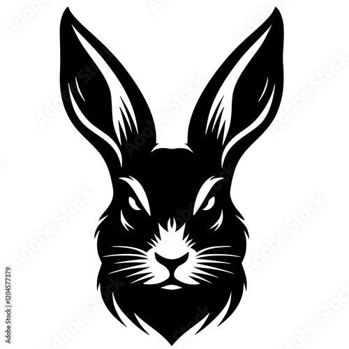 Rabbit demon silhouette