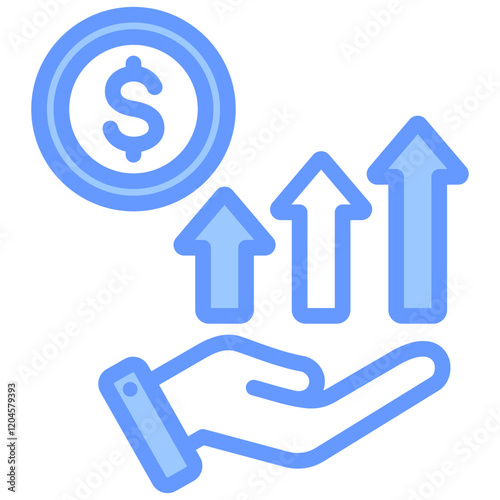 Profitability Blue Icon