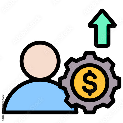 Entrepreneurship Outline Color Icon
