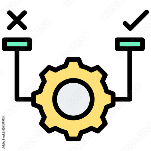 Feasibility Outline Color Icon