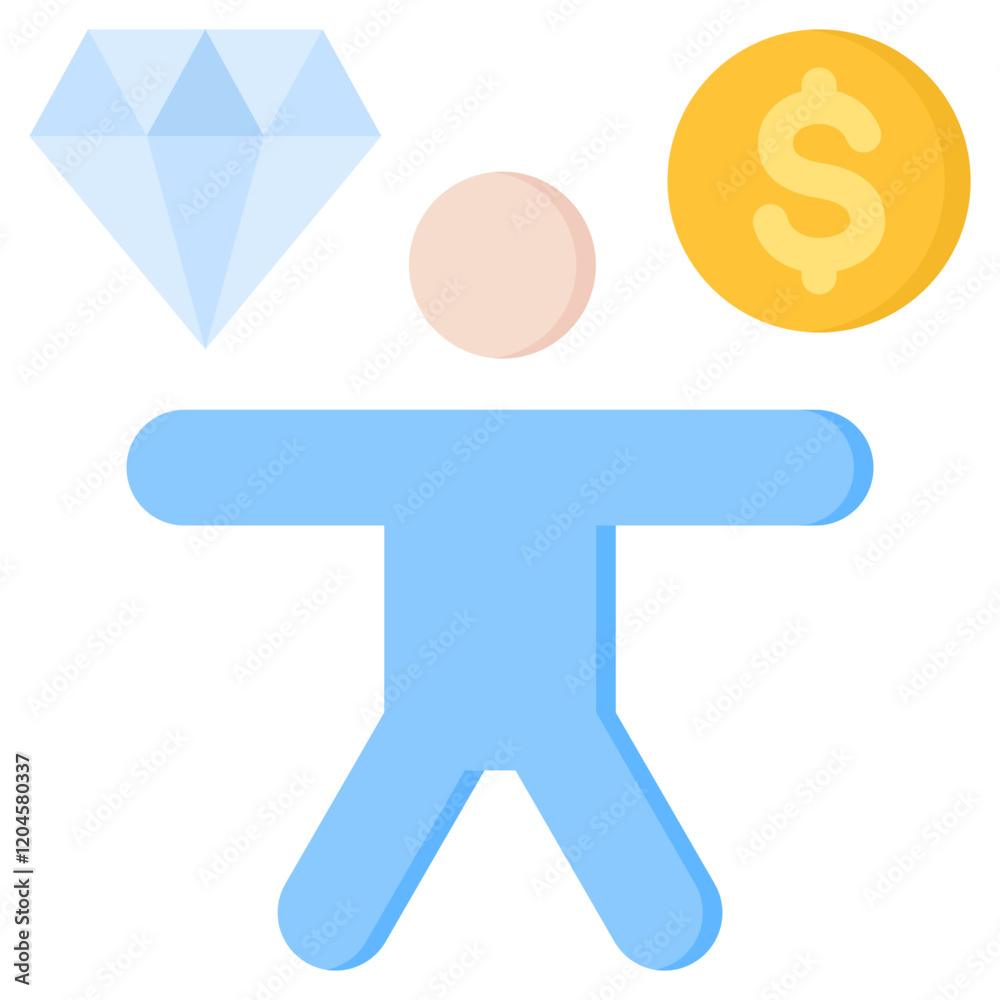 Value Proposition Flat Icon Value Proposition Flat Icon