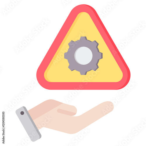 Risk Control Flat Icon