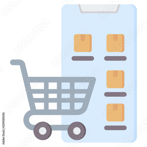 Ecommerce Flat Icon