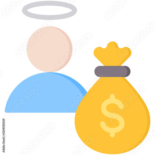 Angel Investor Flat Icon
