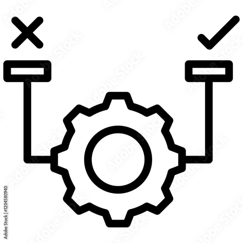 Feasibility Outline Icon