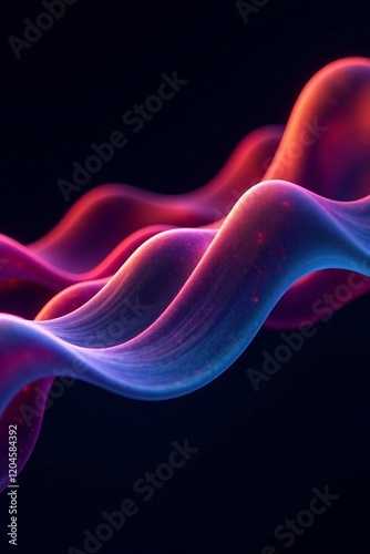 Vibrant abstract waves of color flowing gracefully in a beautiful dance of light.