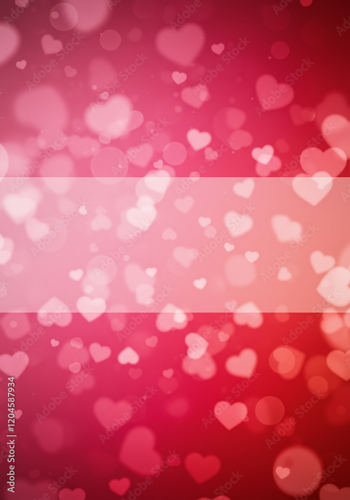 Romantic Valentine s Day Background Pink Hearts Bokeh Love Theme Abstract Design Romantic Valentine s Day Background Pink Hearts Bokeh Love Theme Abstract Design