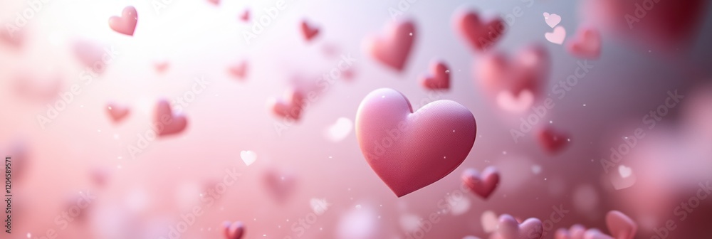 Valentine’s Day greeting card background template with heart shape Valentine’s Day greeting card background template with heart shape