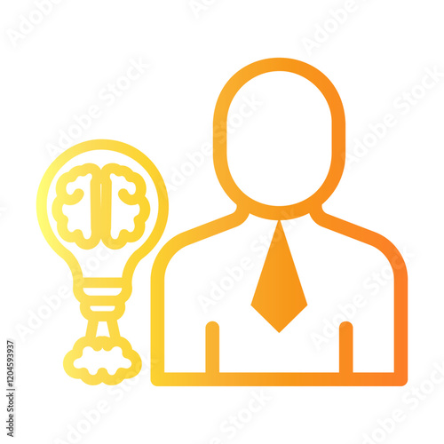 confidence Line Gradient Icon