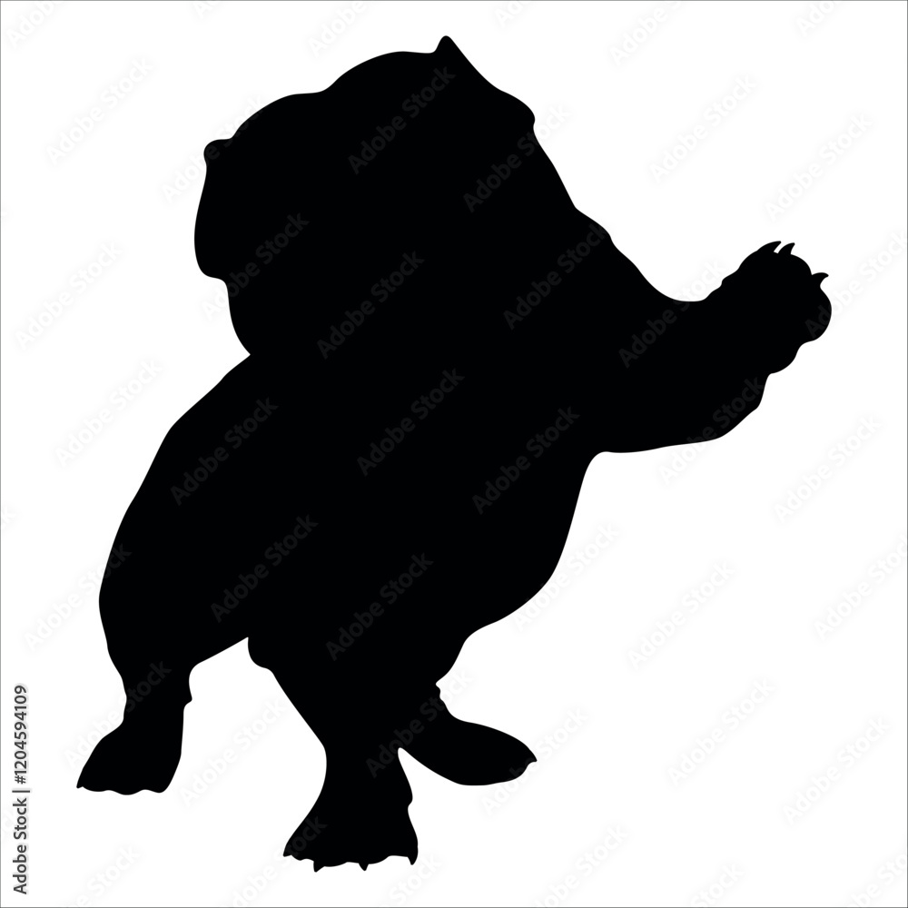 Black Animal Dog Silhouettes Vector illustration Black Animal Dog Silhouettes Vector illustration