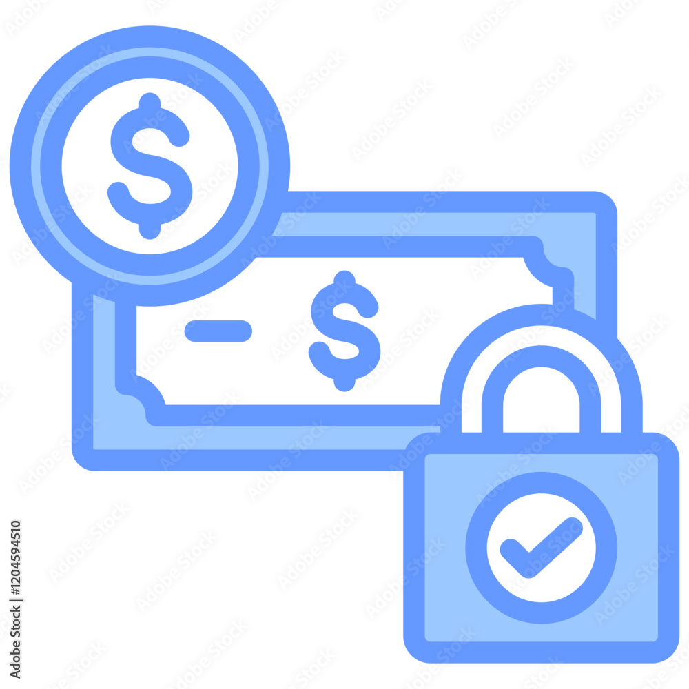 Fixed Cost Blue Icon Fixed Cost Blue Icon