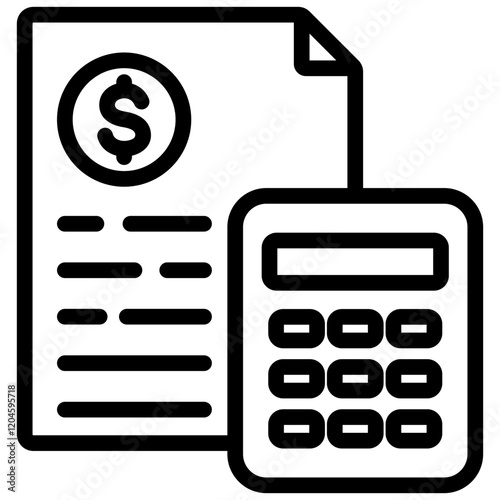 Estimate Outline Icon