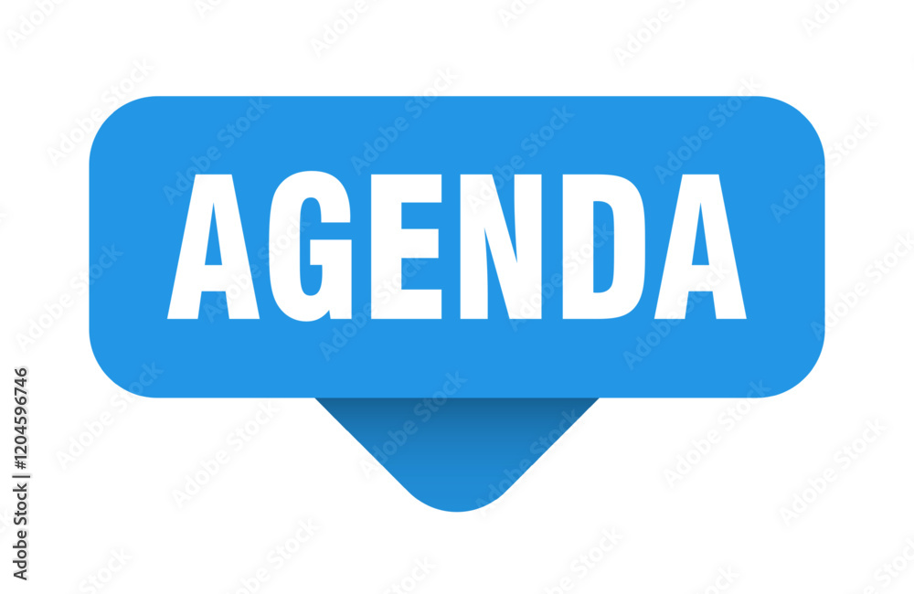 agenda sticker. agenda sign on transparent background agenda sticker. agenda sign on transparent background