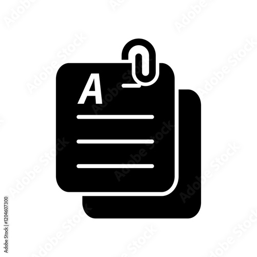 Document icon design template
