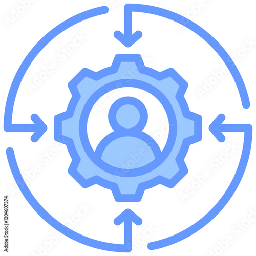 Personalization Blue Icon
