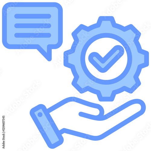 Responsibility Blue Icon