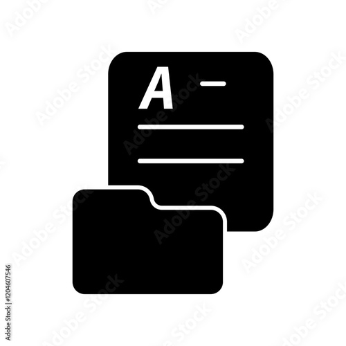 Document icon design template