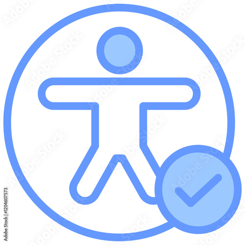 Accessibility Blue Icon