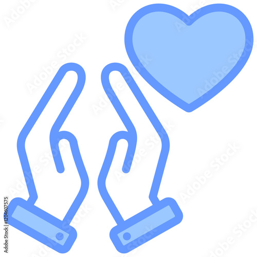 Gratitude Blue Icon