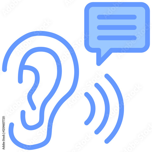 Listening Blue Icon
